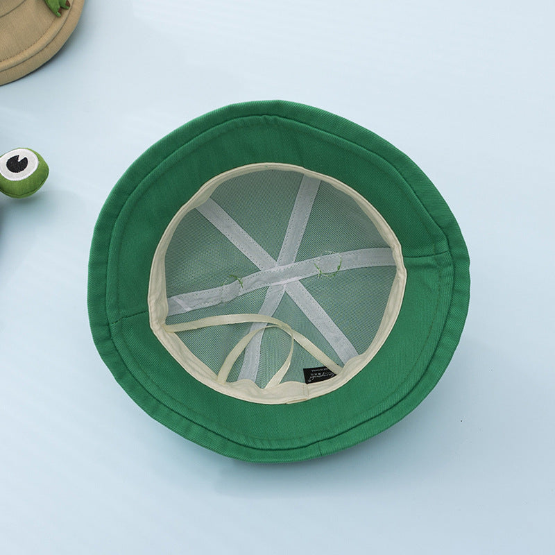 Venta al por mayor Algodón Little Frog Kids Bucket Hat